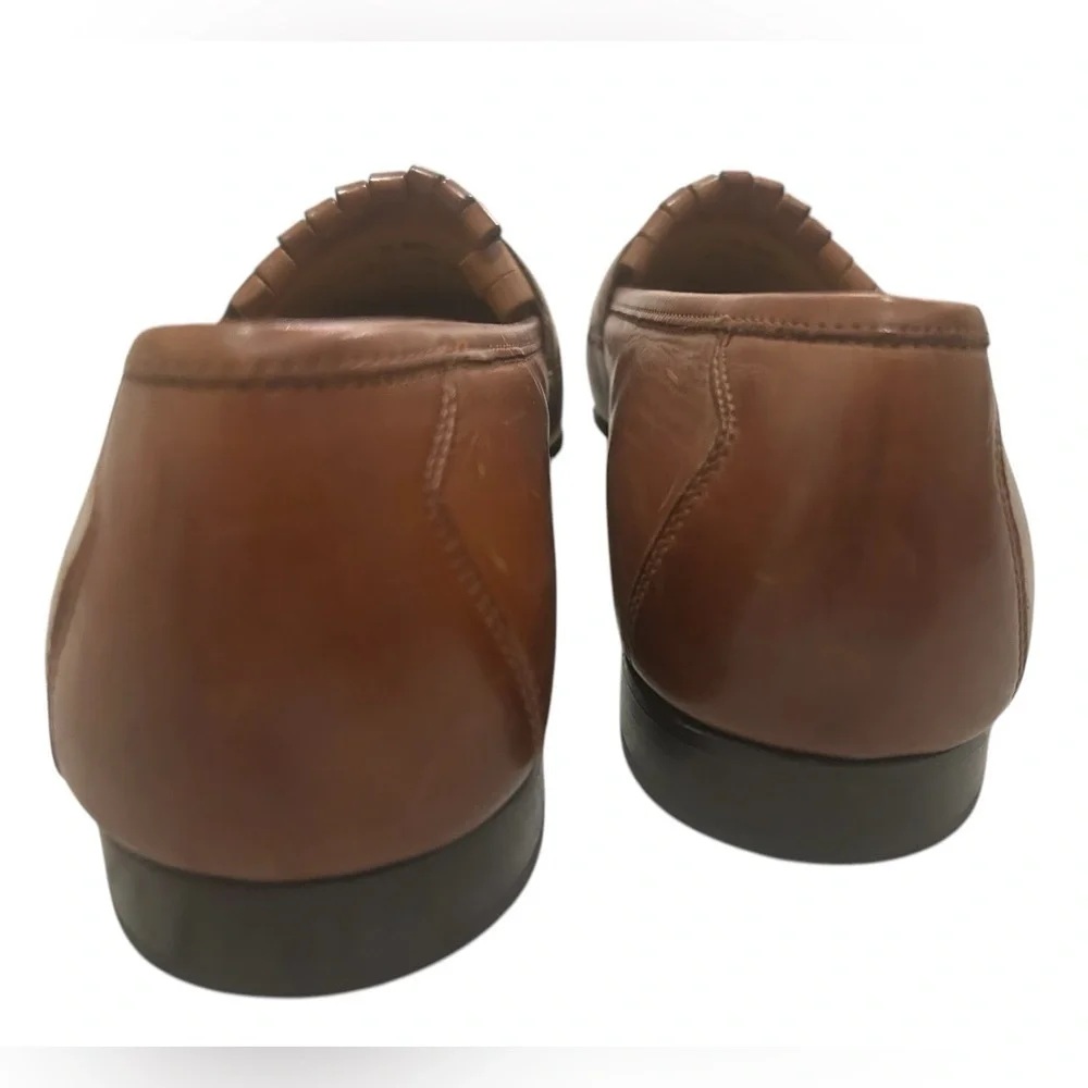 Johnston Murphy‎ Brown Leather Tassel Kiltie Loafers - Size 12M